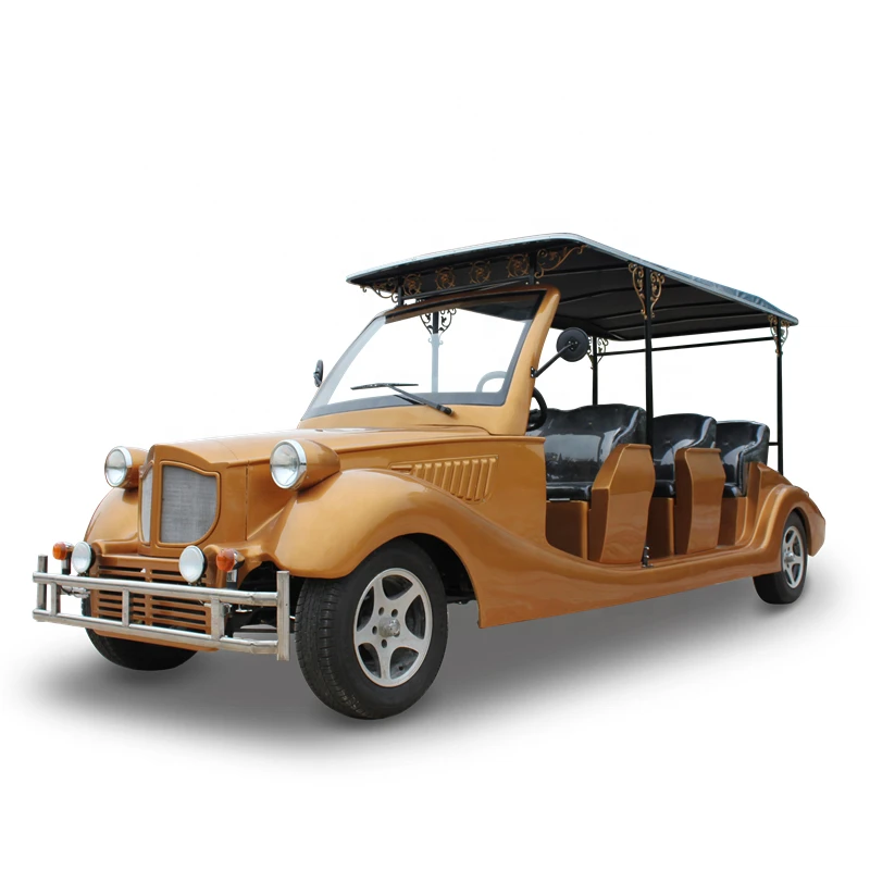 48V 5Kw Ac System 8 Seats Classic Golf Electric Vintage Car 4 Wheel Electric Vintage Golf Carts