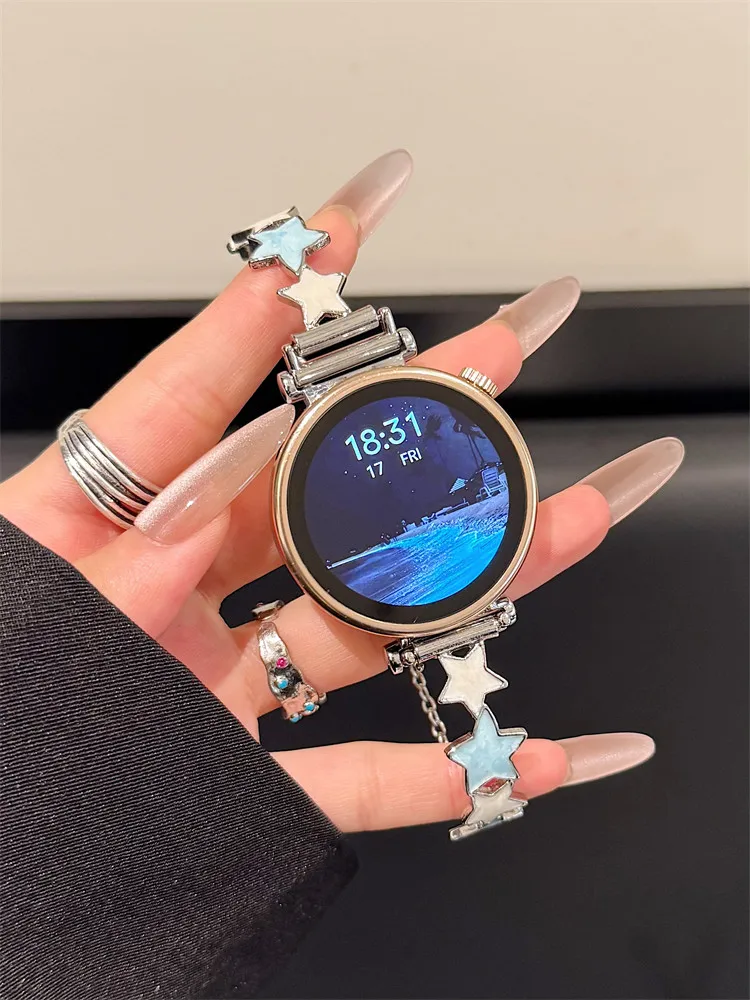 

22mm/20mm/18mm Star Metal Fashion Strap for Huawei GT5/GT5 Pro/GT4/GT2/3/4