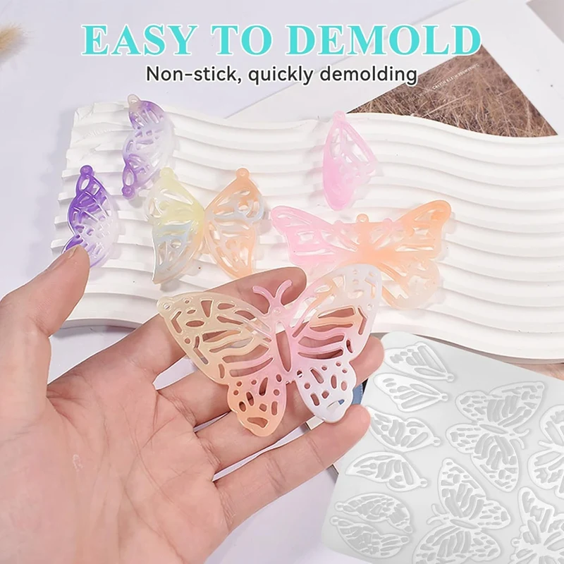 143Pcs Resin Earring Mold Kit Silicone Resin Molds Resin Molds For Jewelry,DIY Art Craft