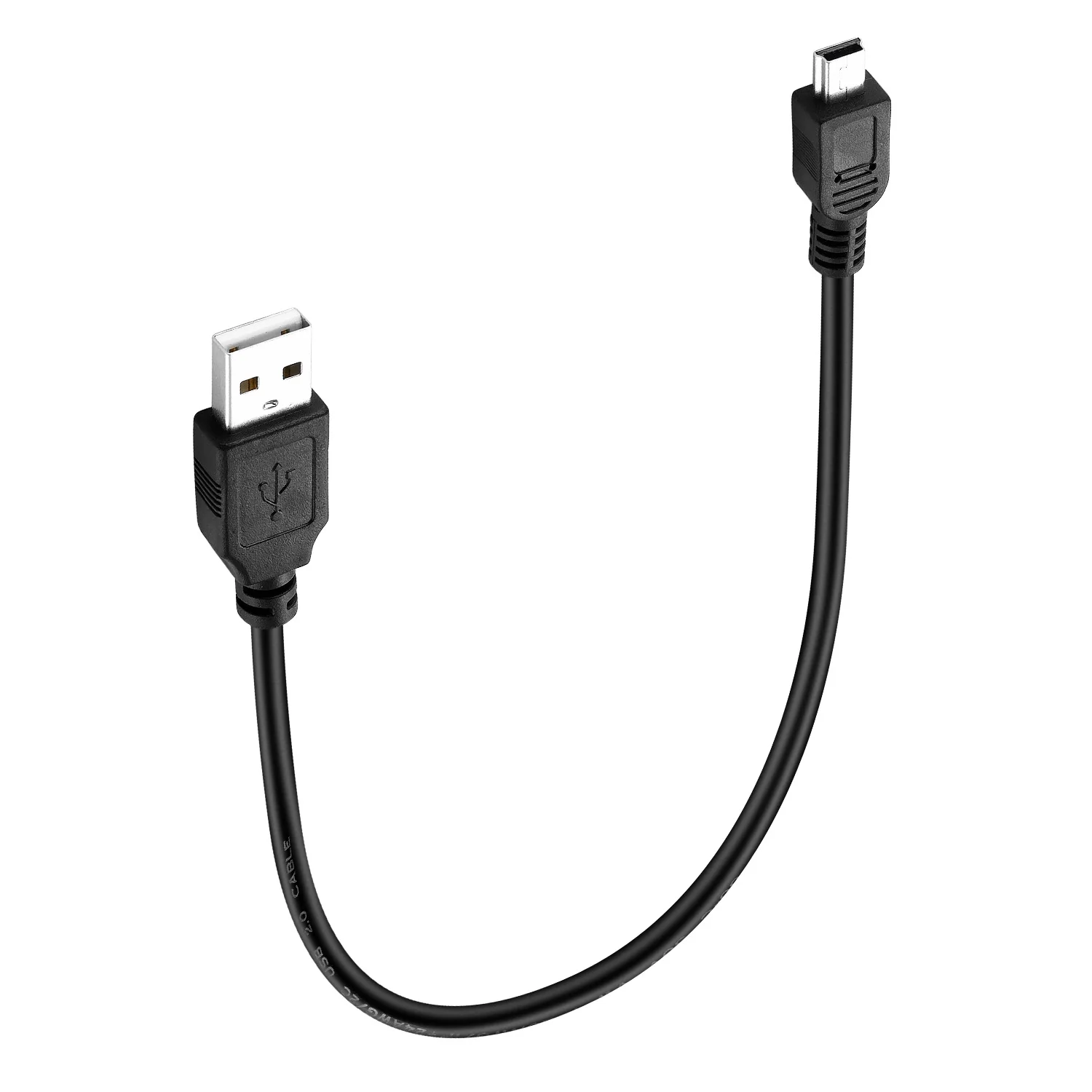 Bochara Mini 5Pin USB Cable USB 2.0 Type A to Mini 5Pin  Foil+Braided Shielded  30cm 50cm 100cm