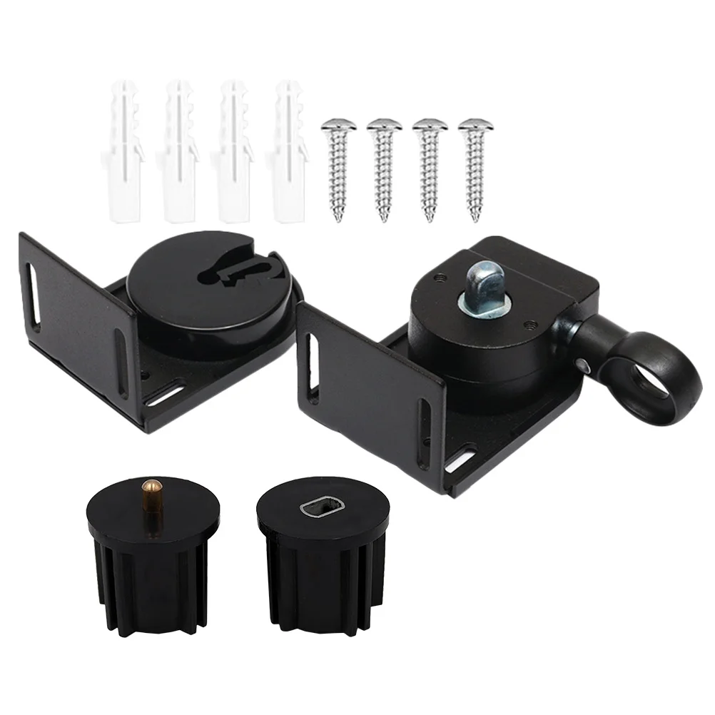 

Black Outdoor Windproof Curtain Head End Cap Roller Blind Lifting Fixed Bracket Sunshade Replacement Parts Cordless Outdoor