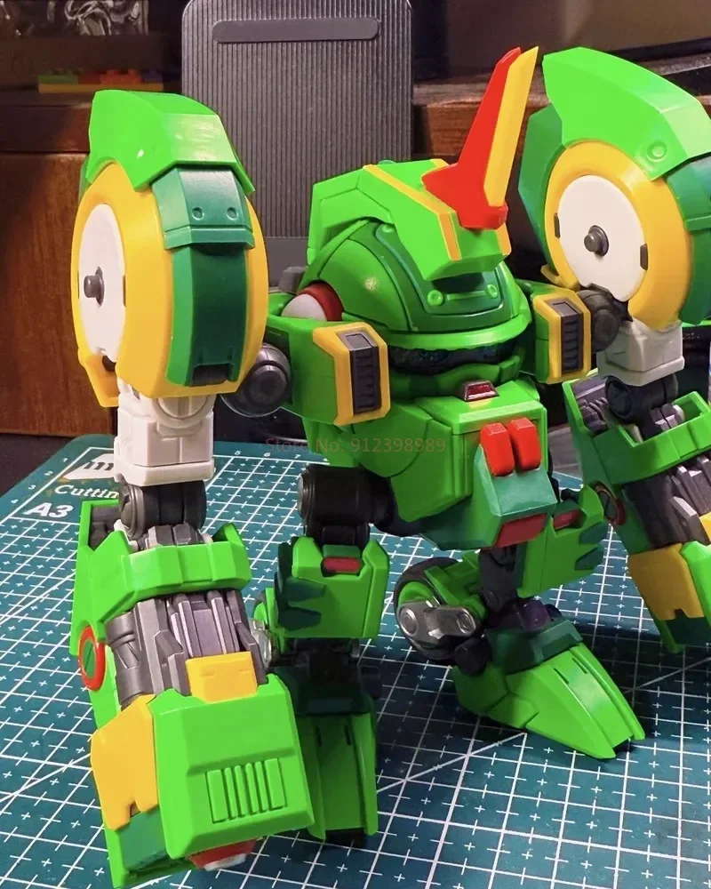 【Op voorraad】 Yi Li Chuang Wan Fruitige Robo Ananas Slasher Mecha Action Assembly Model Figuur