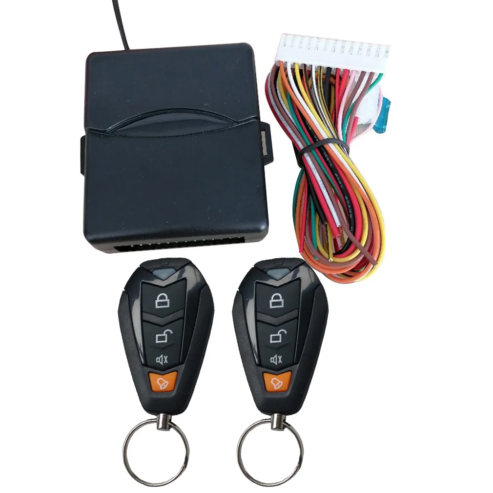 Universal Car Door Lock Remote Central Kit Auto Keyless Entry System Start Stop LED Keychain Door Lock Automotive Accessories