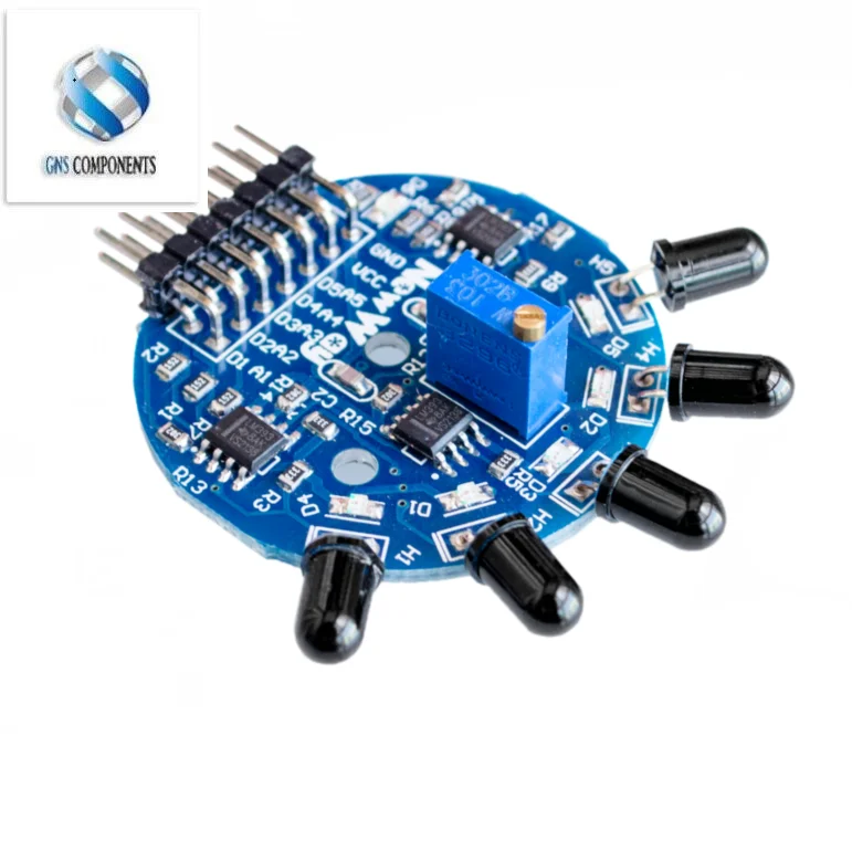 5 Way Flame Sensor Module Digital Signal Dual Output Fire Detection Sensor Module for