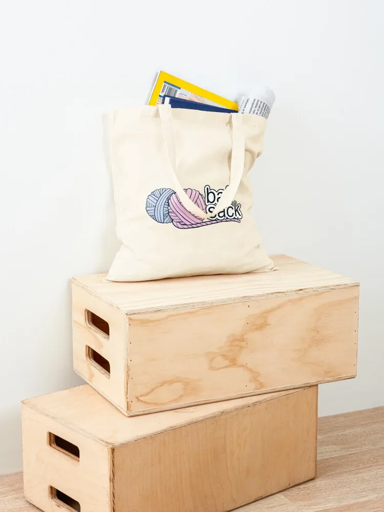 Ball Sack Yarn Funny Tote Bag Eco bag shoping bag luxury women female