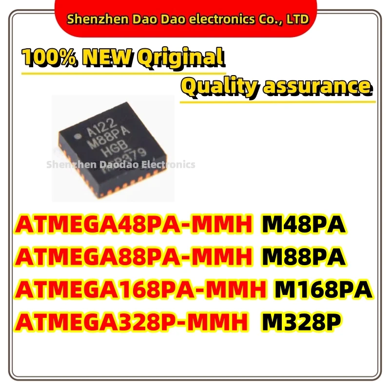 ATMEGA48PA-MMH M48PA ATMEGA88PA-MMH M88PA ATMEGA168PA-MMH M168PA ATMEGA328P-MMH M328P QFN-28 microcontroller chip new original