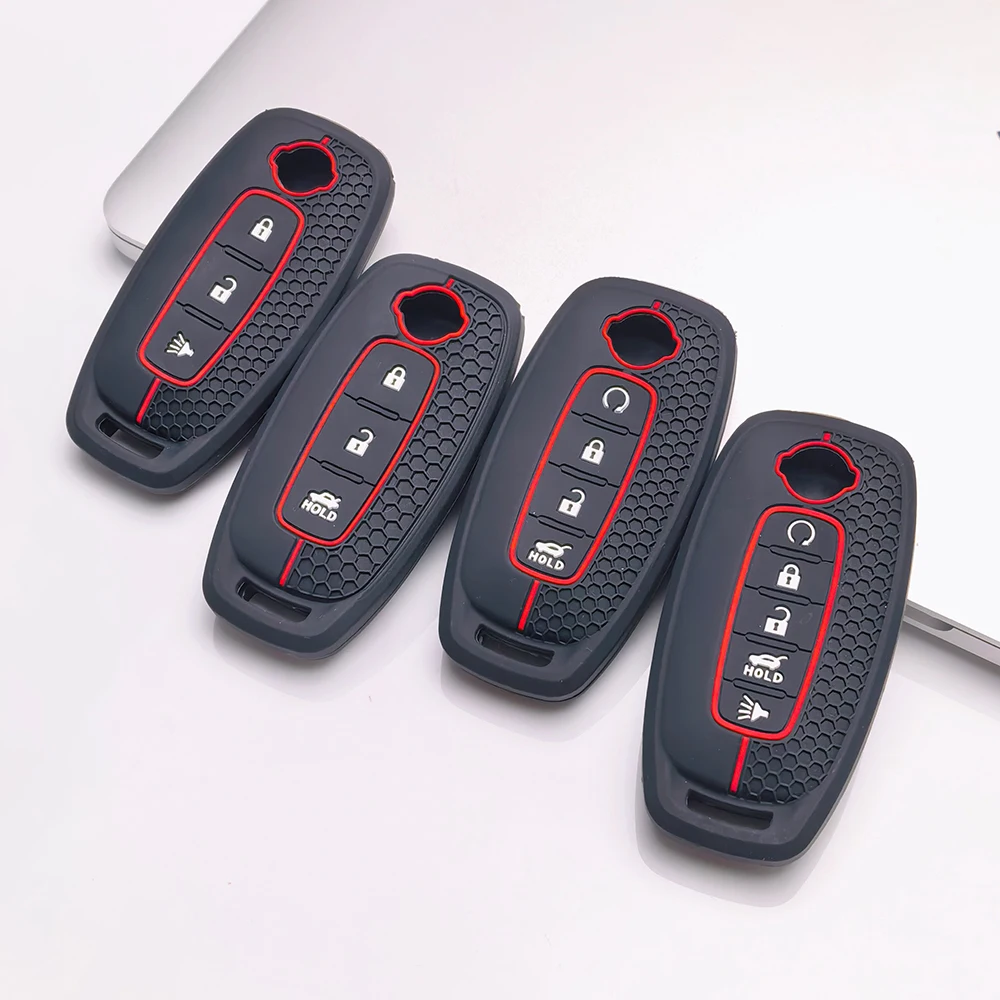 Soft Silicone for Nissan X-TRAIL SYLPHY Altima Qashqai Pathfinder Kicks Ariya 2022-2026 Car Key Case Protect Cover