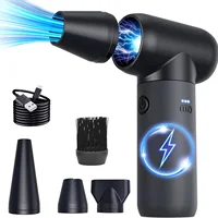 Plumero de aire eléctrico portátil, soplador secador de chorro de 180000RPM, 3 velocidades de viento, para coche, teclado, ordenador, limpieza, Camping