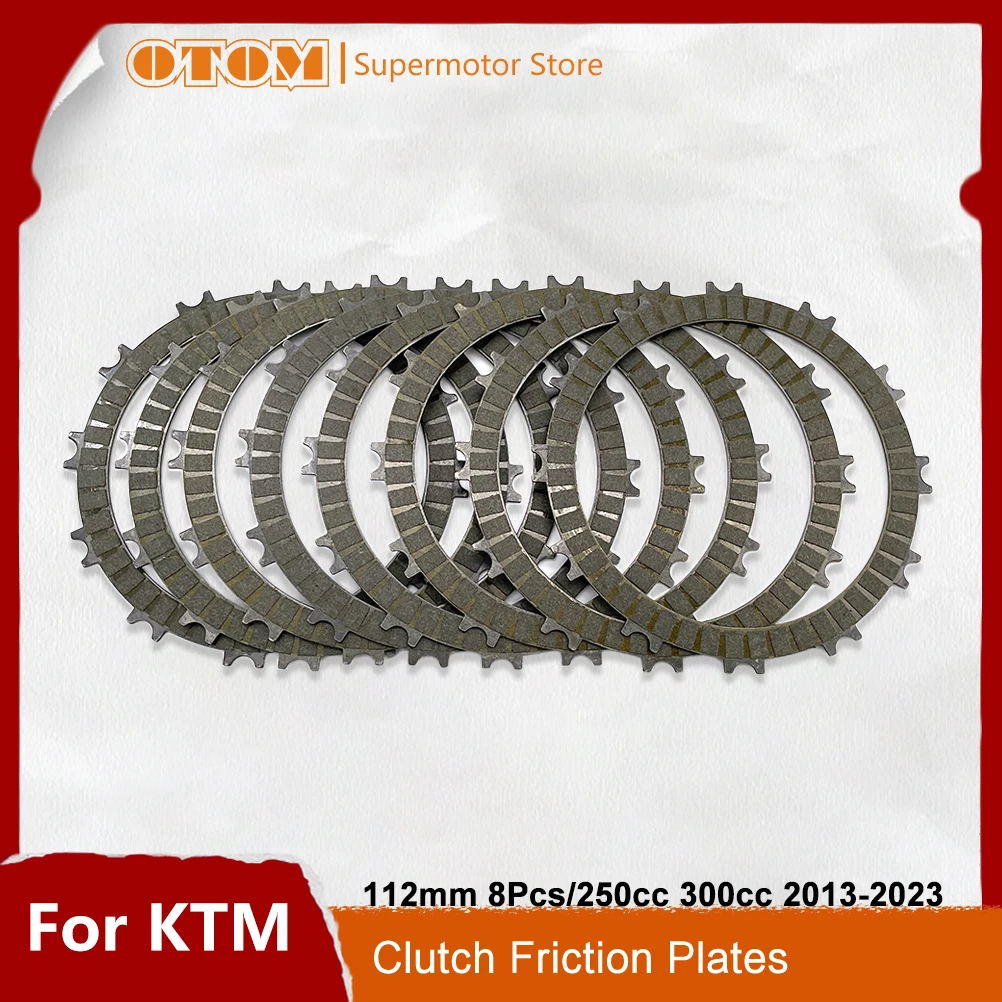 

OTOM Motorcycle Clutch Friction Plates Iron Lining Disc For KTM HUSQVARNA GASGAS EXC SX XC XCW TC TE TX EC EX MC 250 300 Enduro