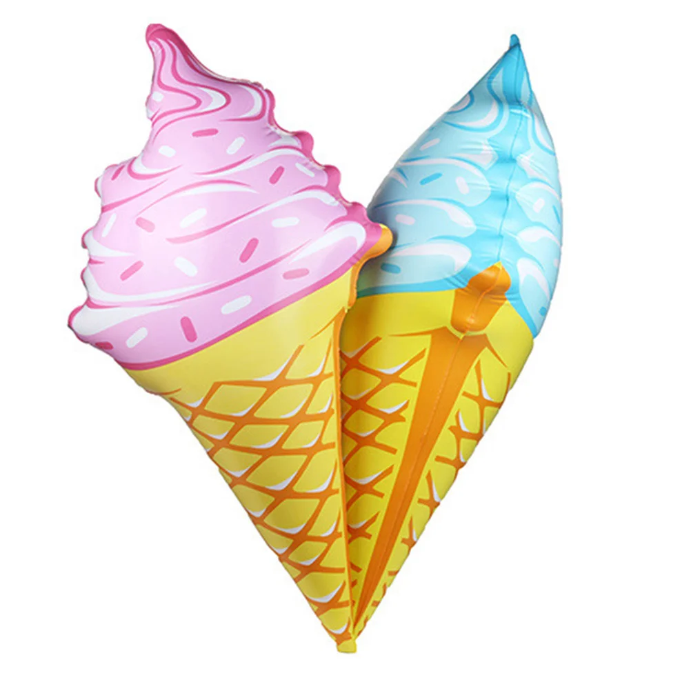 

92Cm Inflatable Ice Cream Cone Pink PVC Material Anti-Deflation Swimming Pool Beach Party Birthday Decor Kids Room Gift