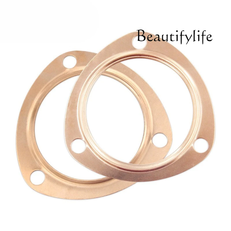 

3 "3-1/2" 2-1/2 "Exhaust Manifold Interface Copper Gasket SBC BBC 302 350 454