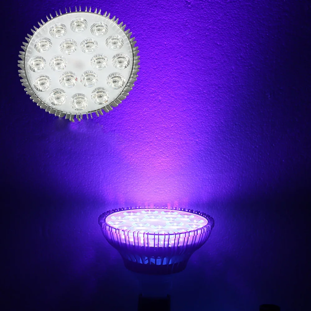 E27 Purple light 395nm 405nm fluorescent detection shadowless glue green oil resin Ultraviolet UV curing lamp Stage Blacklight