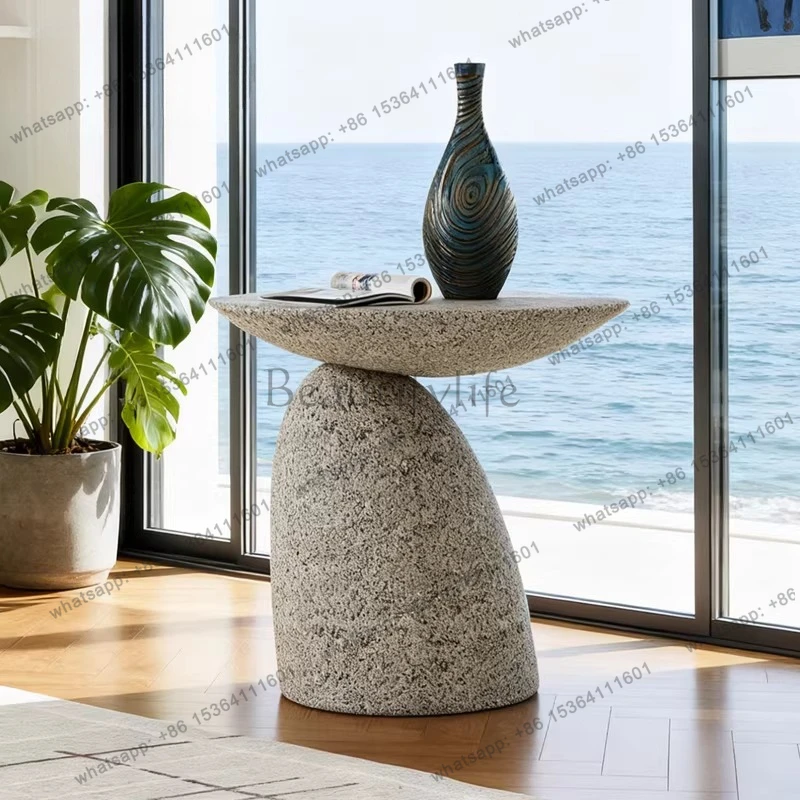 

Italian light luxury creative mushroom side few courtyard garden sales office coffee table