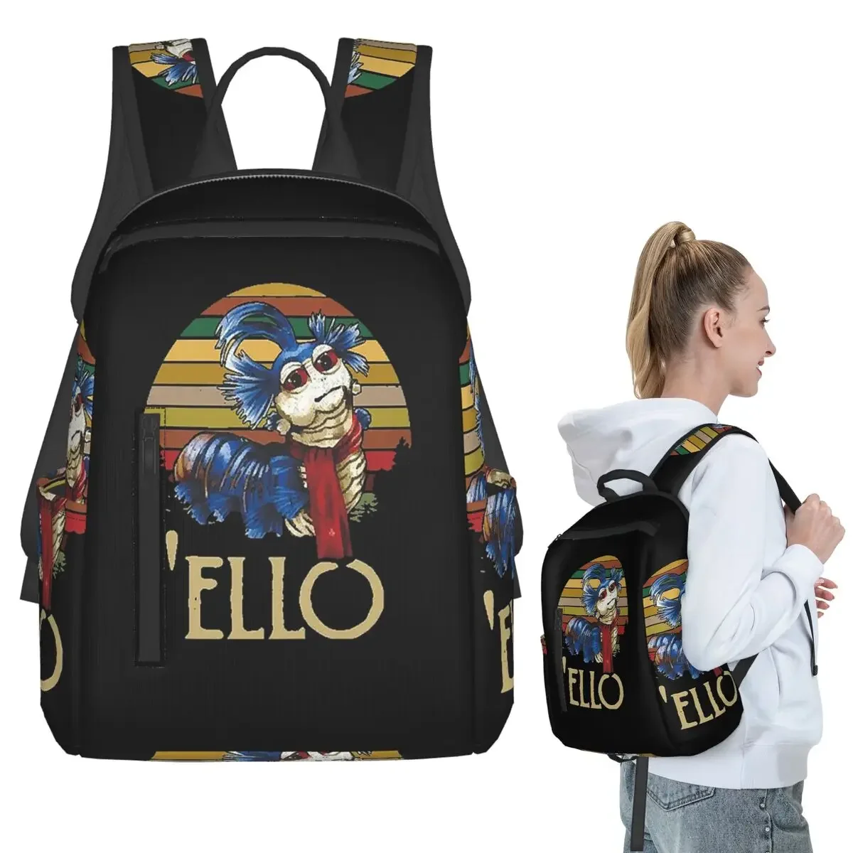 Mochila Retro Vintage Labyrinth The Worm Ello Cult Labyrinth, mochila para estudiantes, niños y niñas, bolsas de hombro para ordenador portátil para niños