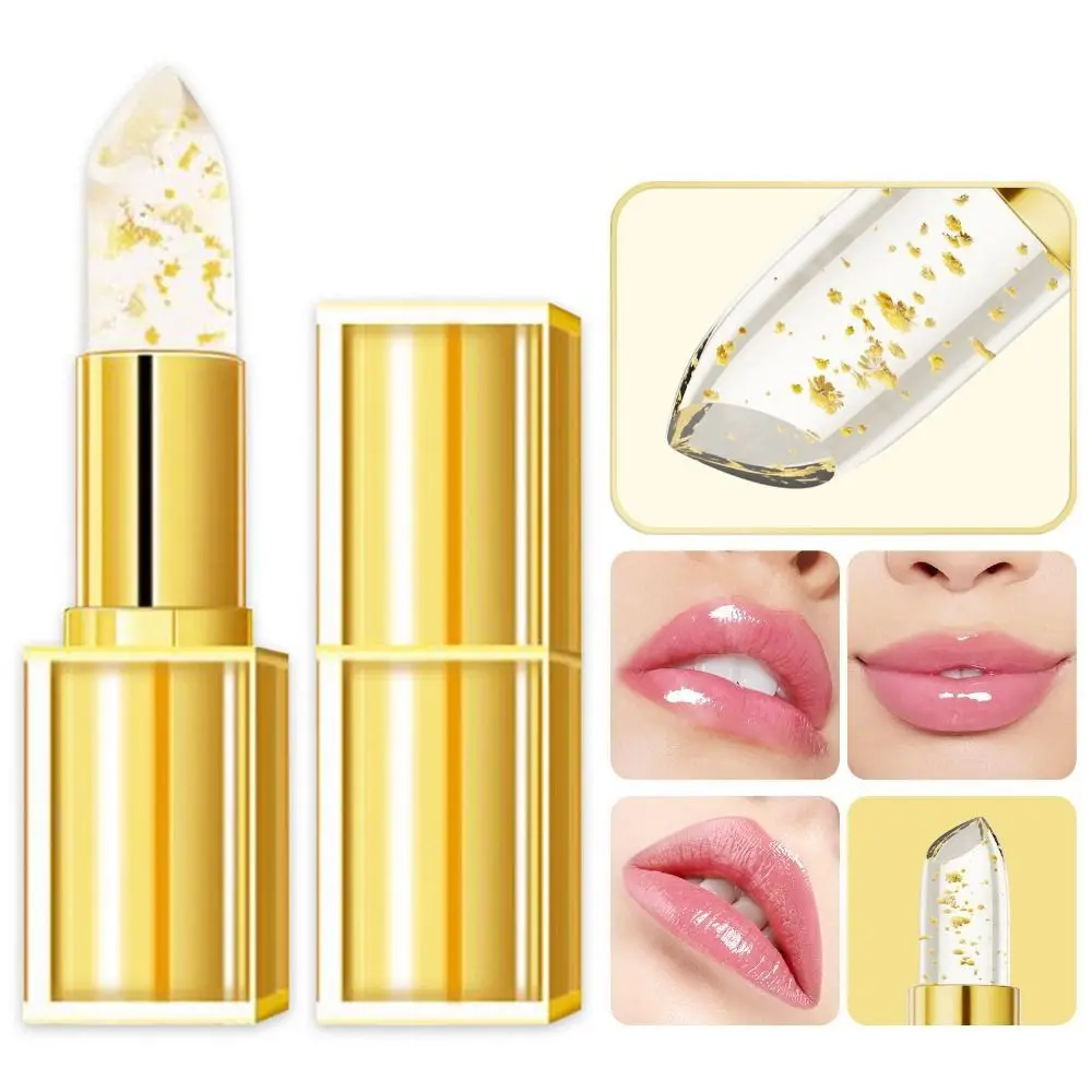 

Moisturizing Color Changing Lipstick Anti Drying Long Lasting Jelly Flower Lipstick Multifunctional Non-stick Cup Lip Care Cream