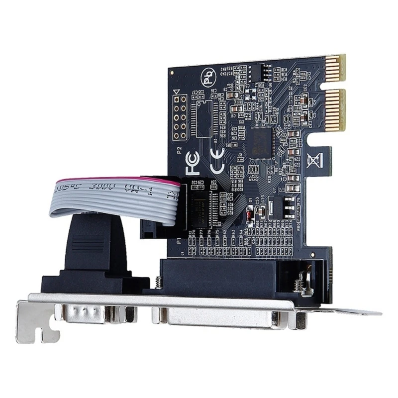 Porta serial rs232 com db25, porta paralela lpt para pci-e pci conversor adaptador cartão ax99100 moschip