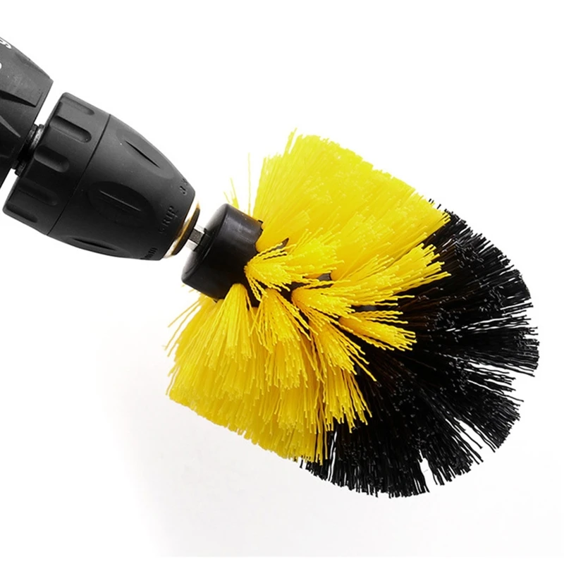 Electric Drill Brush Round Plastic Scrubber Brushes Auto Tires Cleaning Tools for Bathroom Surfaces Floor Grout Tile