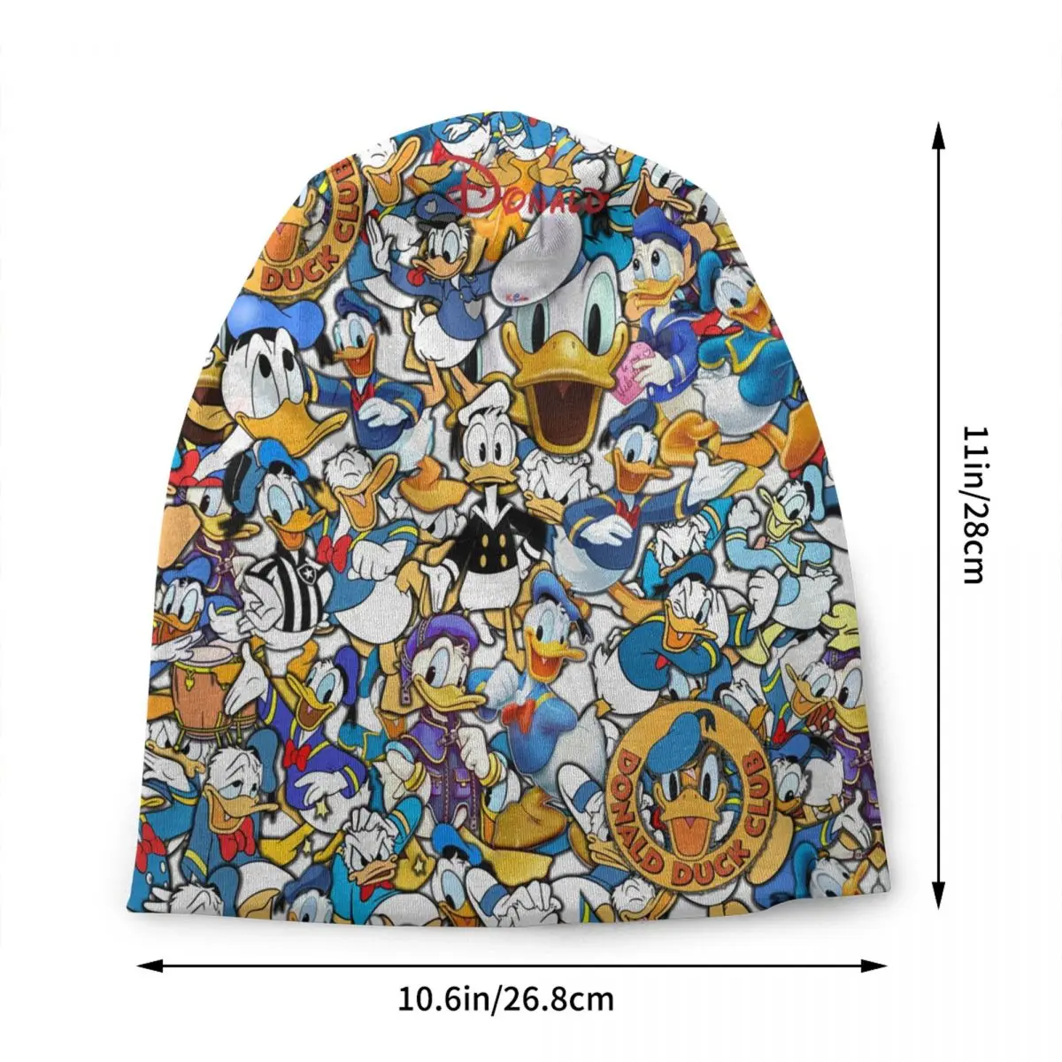 Custom Donald Duck Kids Classic Funny Cartoon Ultimate Bonnet Hat Knitting Hats Men Women Fashion Unisex Warm Winter Beanies Cap