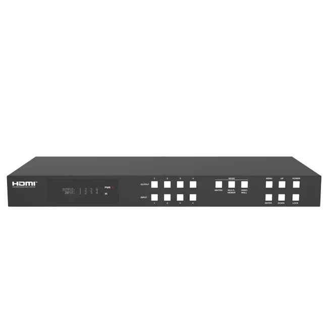 4K60 4x4 hdmi Seamless Matrix  Video Wall and  Functions Audio Embedded and De-embedded