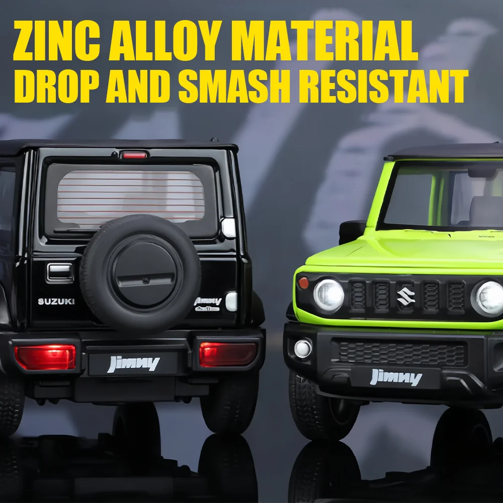 1:34 Scale SUZUKI Jimny SUVรถรุ่นDiecasts Off-Roadดึงกลับรวบรวมของเล่นเด็กของขวัญวันเกิดFast Furiousสไตล์Colle
