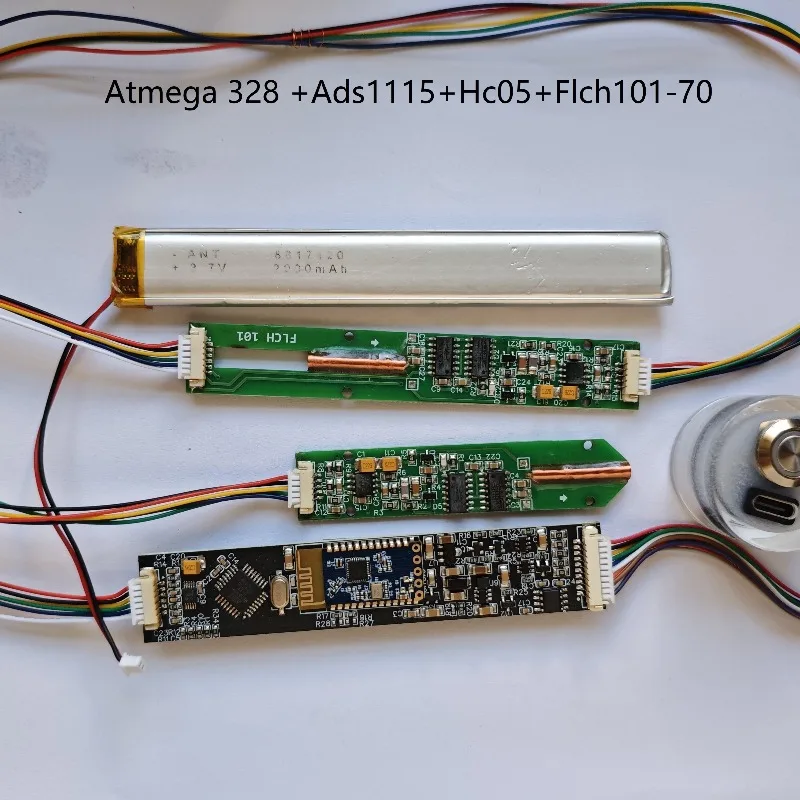 Kit de Desarrollo de Medidor de Capas de Imagen 3D con Atmega 328 + Ads1115 + Hc05 + Flch101-70