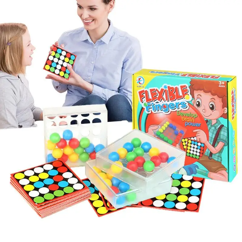 Gioco di smistamento delle dita flessibile abilità motorie interattive genitore-figlio Montessori che imparano il giocattolo sensoriale abbinato al colore per i bambini