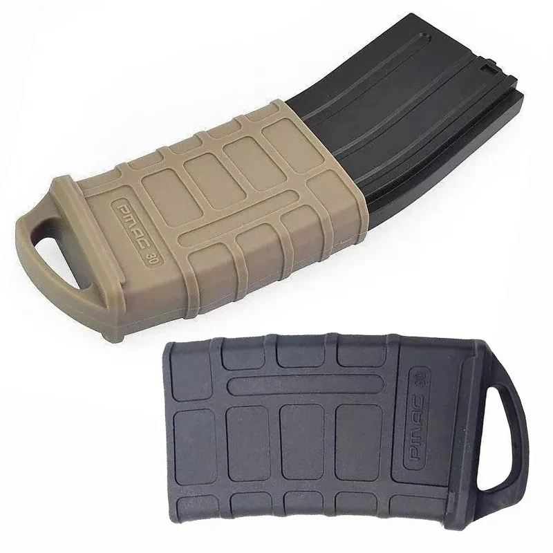 

M4 M16 Fast Magazine Holster Tactical Rubber Case 5.56 Mag Anti-slip Protective Sleeve Cover Airsoft Gun Cartridge Hunting Gear