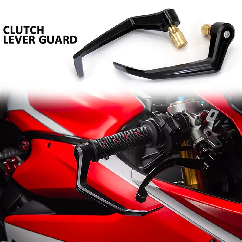 Motorcycle Brake Clutch Levers Guard Protector for PANIGALE V4 S SP Handle Bar Grips Guard (Titanium)