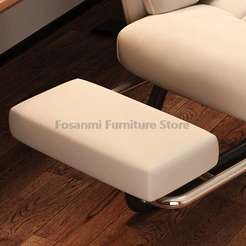 Sedia da computer morbida da gioco comoda per la casa Sedia da ufficio ergonomica con gamba fissa in acciaio Sedia da scrivania con schienale regolabile con poggiatesta