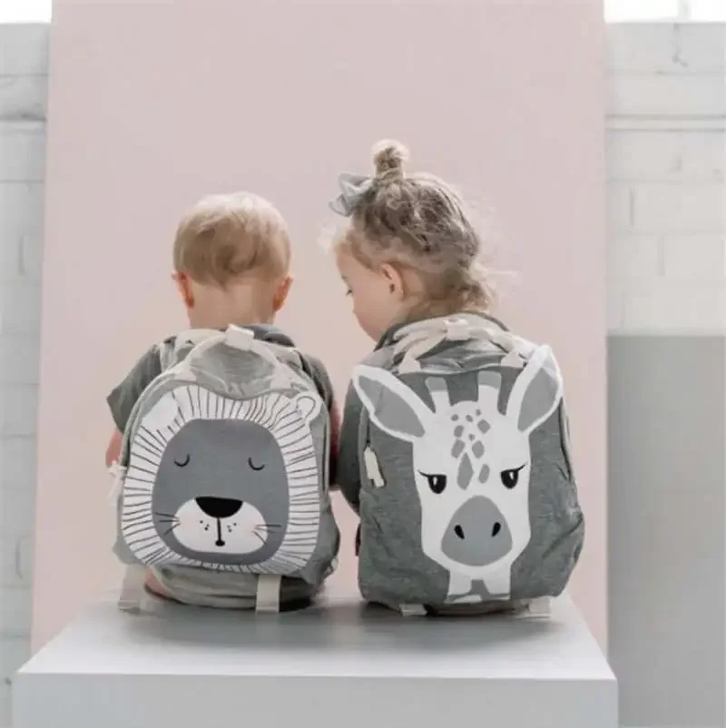 Mochila escolar para niños pequeños, Bolsa Escolar bonita, ligera, conejo, mariposa, León