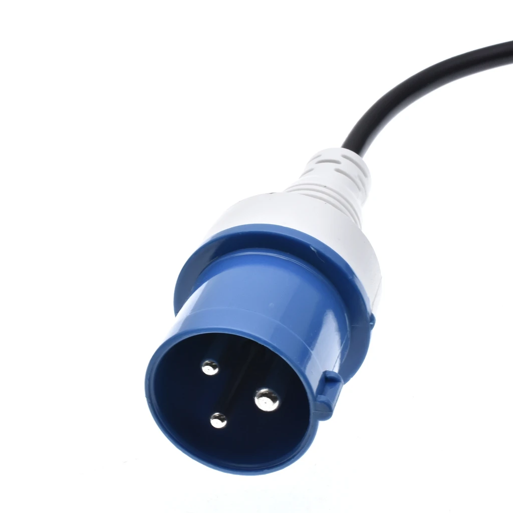 Cable adaptador RV IP44, 2P + E 316P6 a Schuko CEE7/3, toma de corriente, cable de alimentación, conversión de enchufe 60309-2 16A 6H a enchufe