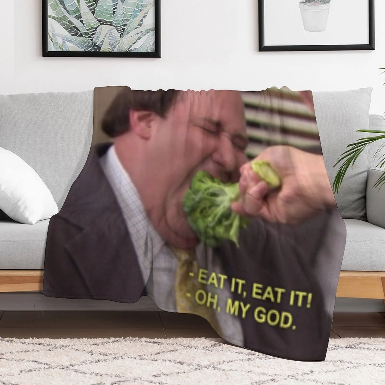 Kevin and Broccoli - The Office Throw Blanket Softest Multi-Purpose blankets and throws Weighted Blankets