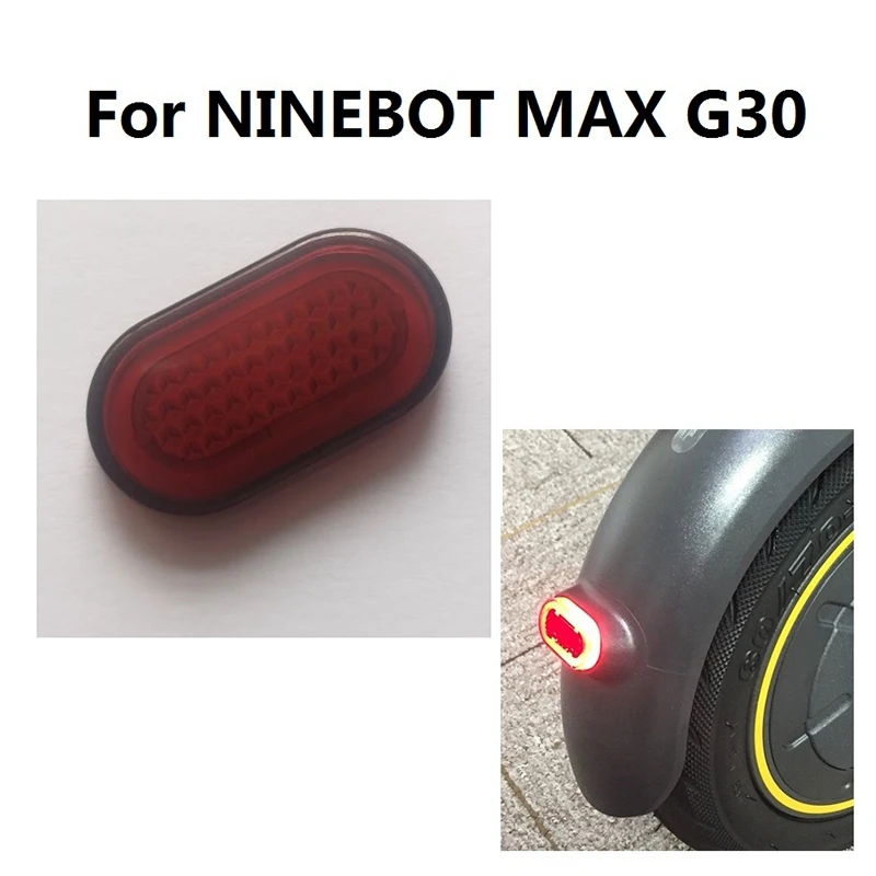 Luz trasera de freno para patinete NINEBOT MAX G30, lámpara trasera, cubierta de luces, accesorios