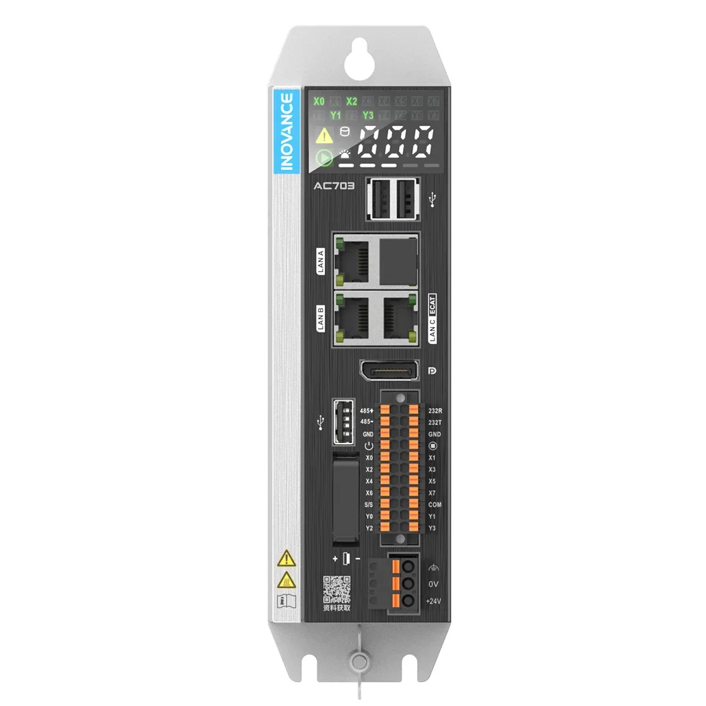 Original New Inovance AC800 AC700 series Intelligent Machine Controller Hardware AC810-0122-U0R0 High-performance smart PLC