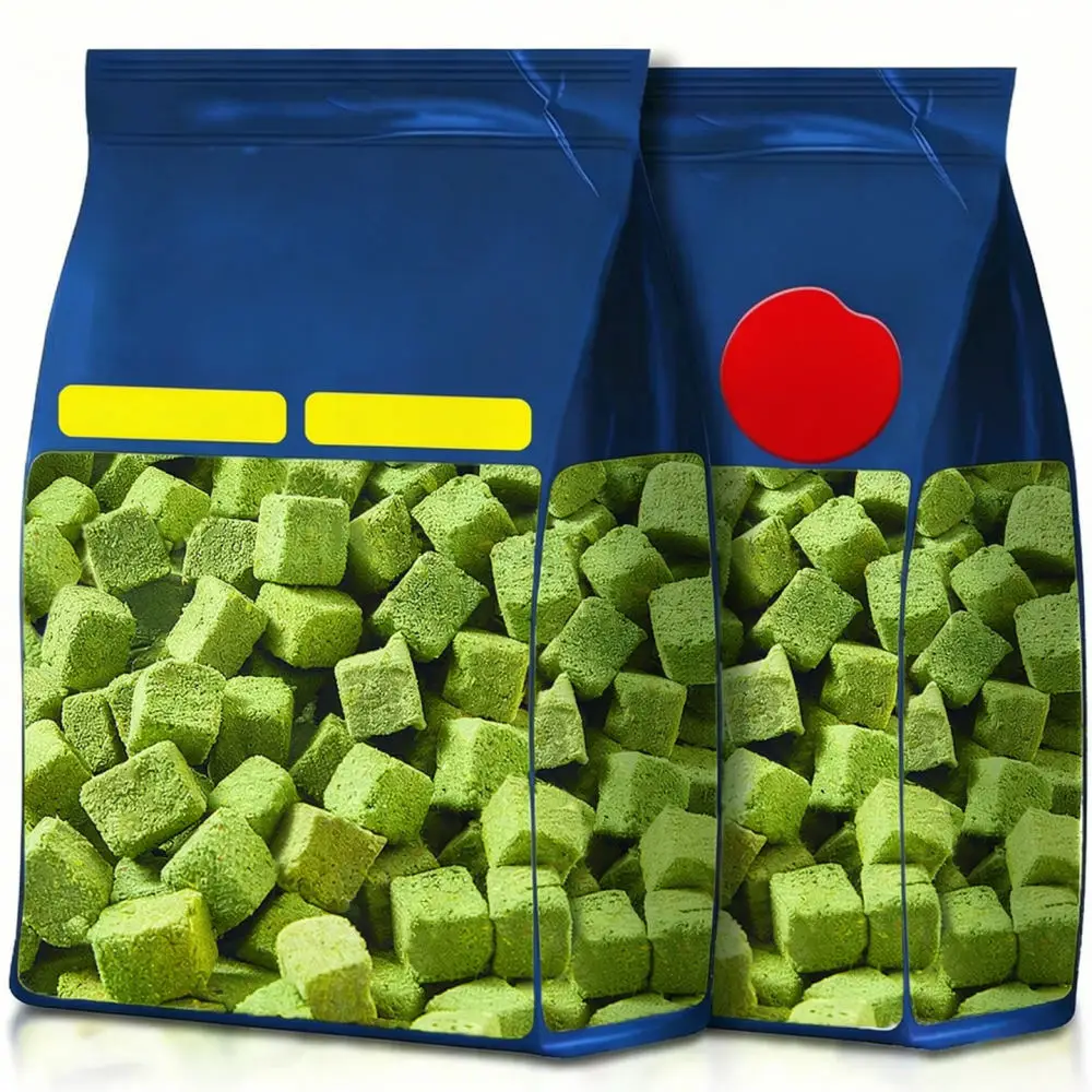 Freeze Dried Cat Grass Bites Hairball Remedy Natural Pet Snacks Crunchy Teeth Cleaning Treats Healthy Digestive Food