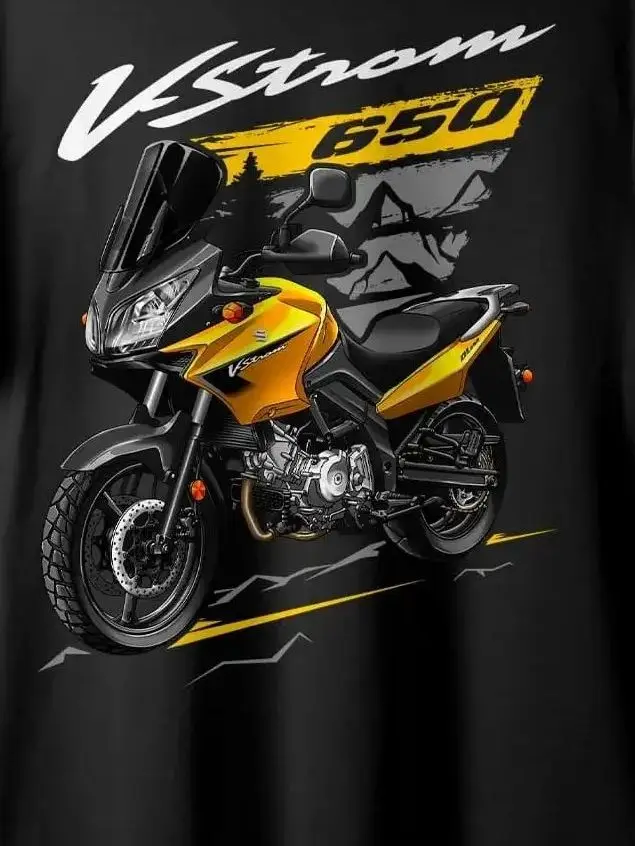 

Классическая японская мотоциклетная футболка 2004-2011 года V-Strom 650, летняя повседневная мужская футболка из 100% хлопка с круглым вырезом и коротким рукавом