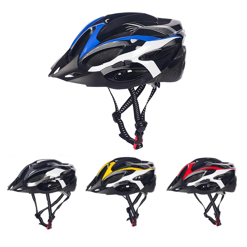 Carbon fiber Texture Helmet Adult MTB Mountain Bike Cycling Equipment Safety Bicycle Motorcycle Hat Caps female male EPS Foam