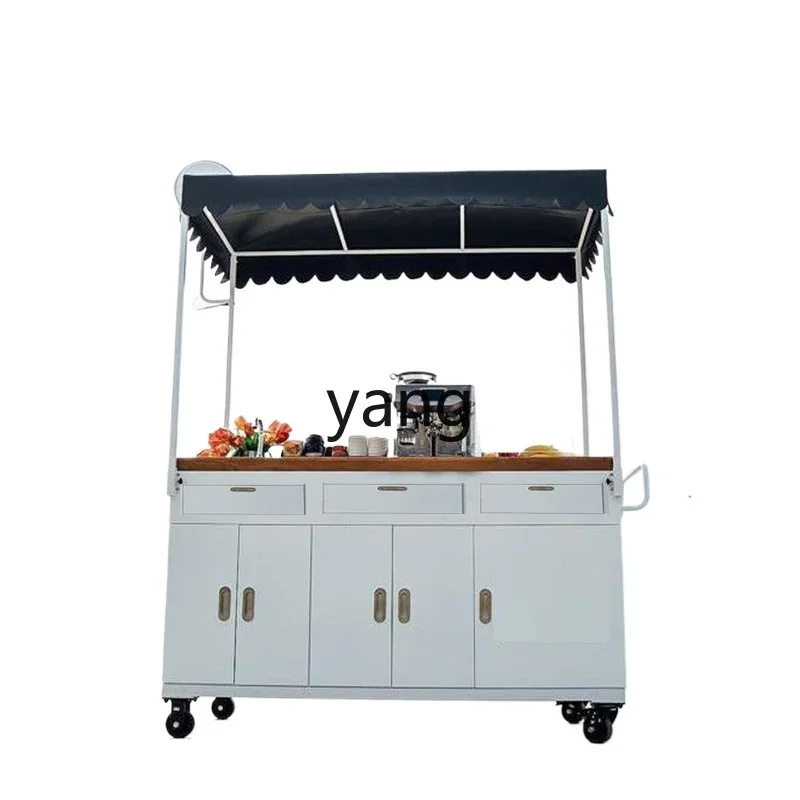 LTT， Movable Coffee Food Truck Multifunctional Outdoor Milk Tea Dessert Ice Cream Sugar Hulu Snack Truck