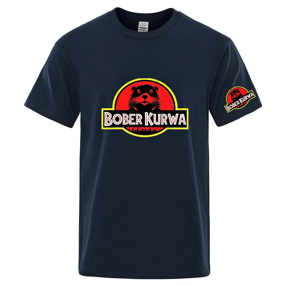 Bober Kurwa Men T-shirt Casual Soft Fitness Summer Thin T-shirts Men's Home Clothes O-Neck Short Sleeve Soild T Shirt for Men