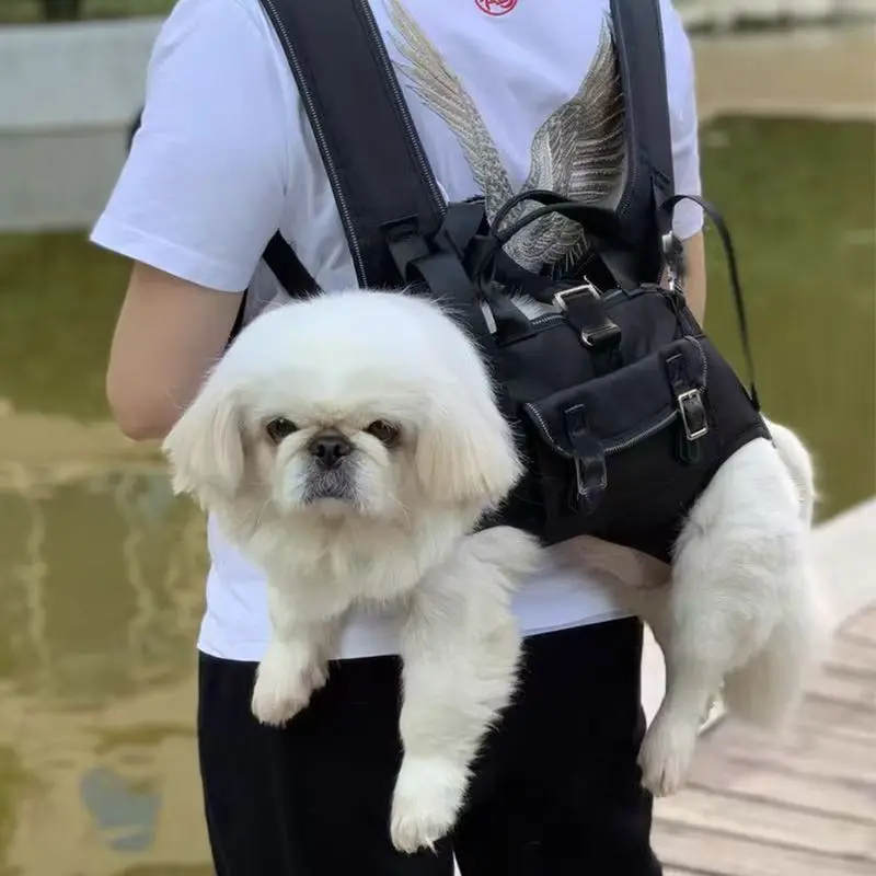 

Pet Backpack For Dogs Puppy Bag Portable Travel Backpack Outdoor Travel Dog Snacks Backpack Schnauzer Teddy Dog Accessories