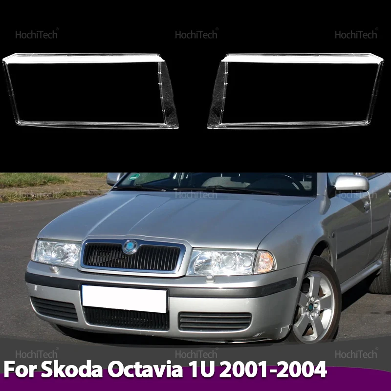

For Skoda Octavia Ouya 1U 2001 2002 2003 2004 Headlamps Lens Glass Shell Masks Transparent Lampshade Shade Car Headlight Cover