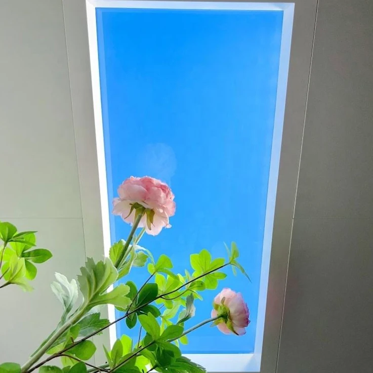 Smart Home Wifi Control Artificial LED Natural Daylight Blue Sky Light LED Ceiling Artificial Skylight