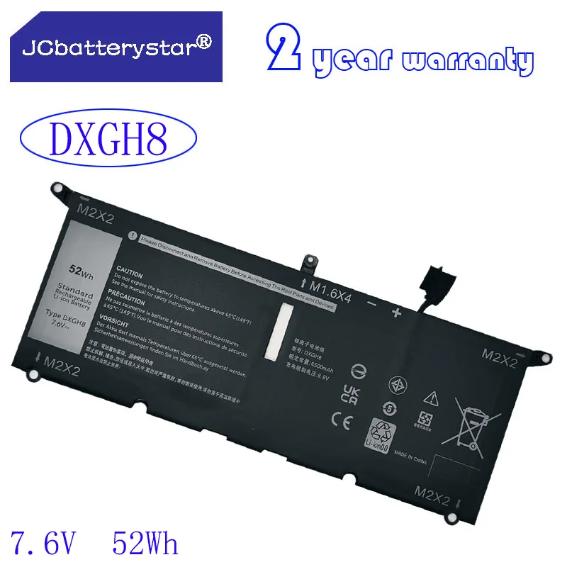 

Новый аккумулятор для ноутбука JC 6842 мАч DXGH8 для DELL XPS 13 9380 9370 7390 для DELL Inspiron 7390 2-в-1 7490 G8VCF 0H754V P82G 52WH