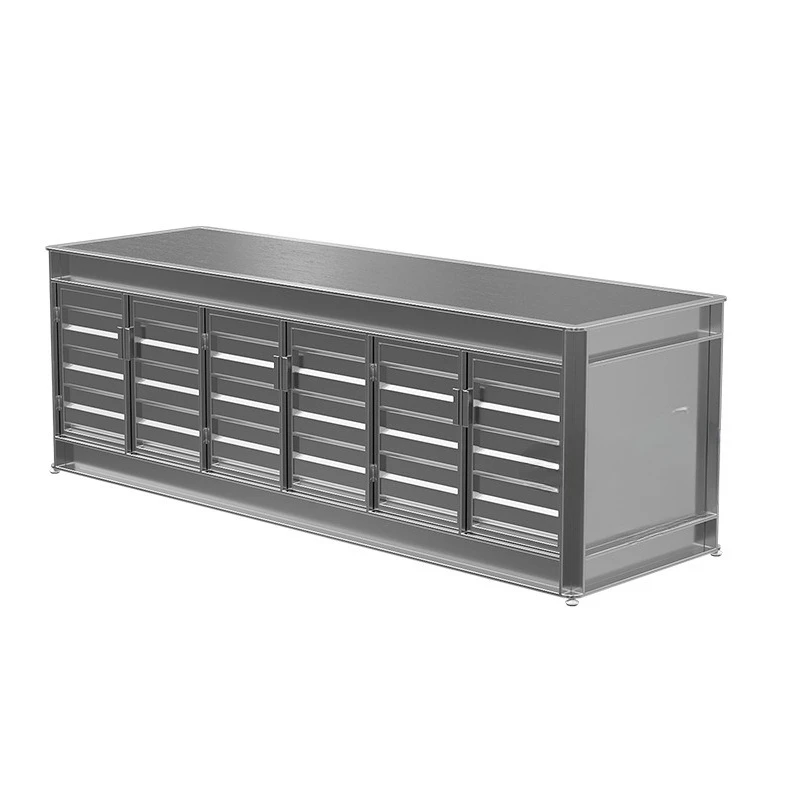 

Industrial wind wrought iron creative clothing store shoe and hat middle island cabinet storage double-sided model sample tren
