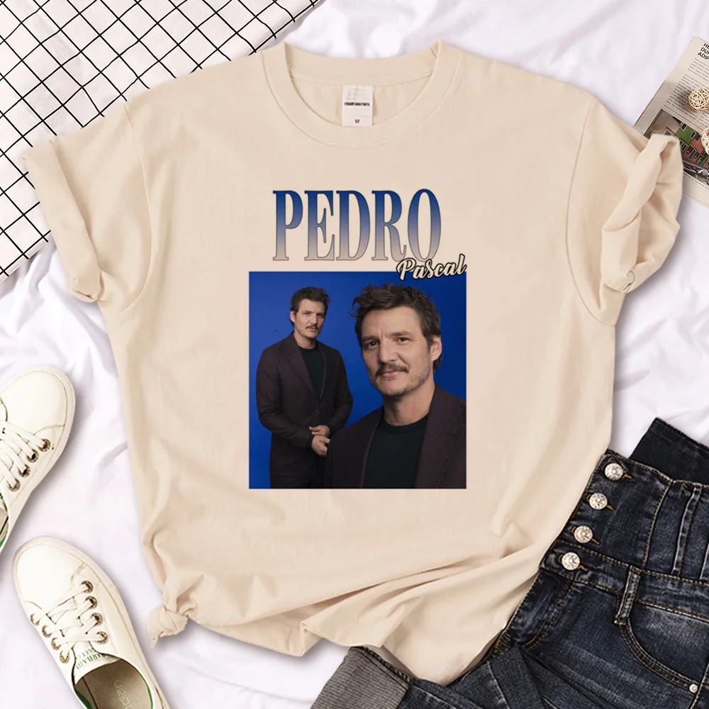 Pedro Pascal top women harajuku graphic streetwear top girl anime 2000s manga clothing