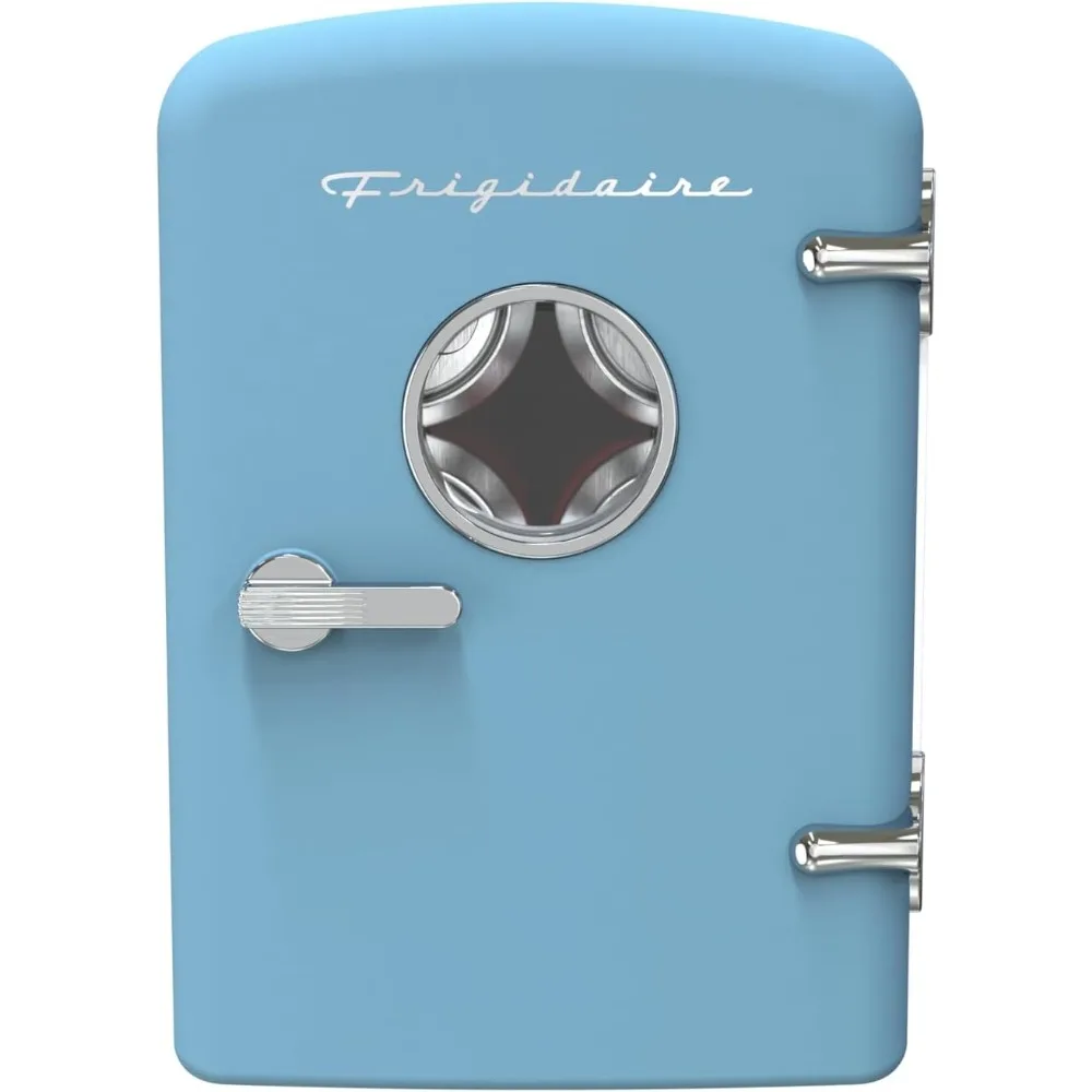 

US Shipping Retro 9-Can Mini Personal Fridge Portable Cooler for Car Office Bedroom Dorm