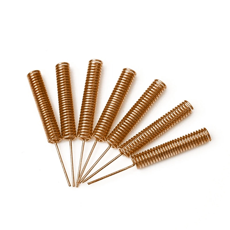 10Pcs รีโมทคอนโทรล Omni ภายใน Coil รีโมทคอนโทรลเสาอากาศ433Mhz Helical Solder ฤดูใบไม้ผลิเสาอากาศ QXNF