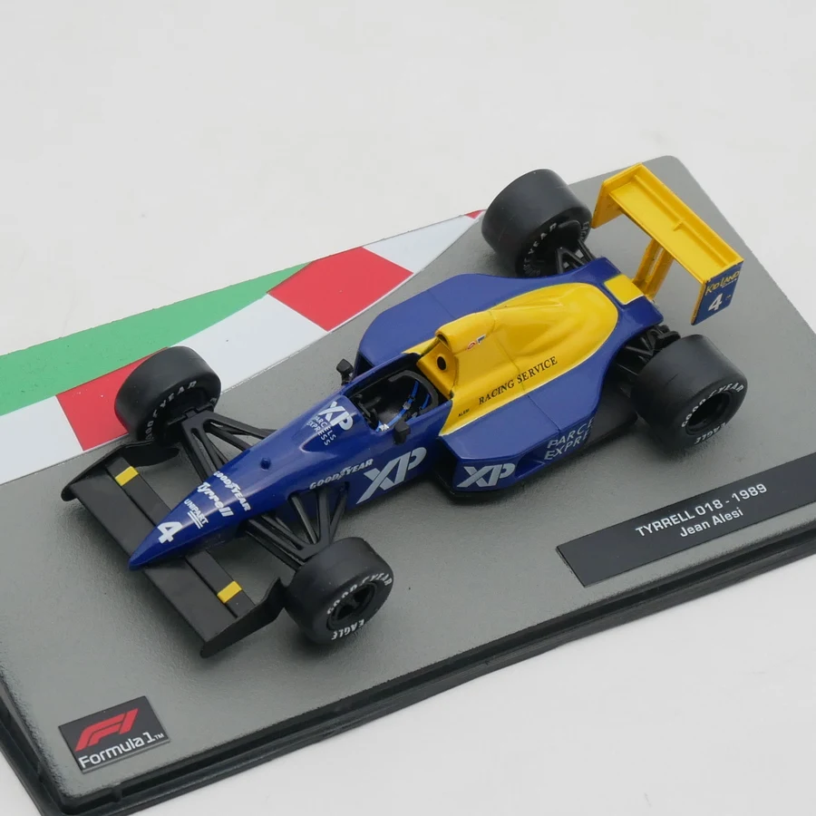 Ixo 1:43 Tyrrell 018 1989 Jean Alesi Diecast Car Model Collection Metal Toy Vehicle