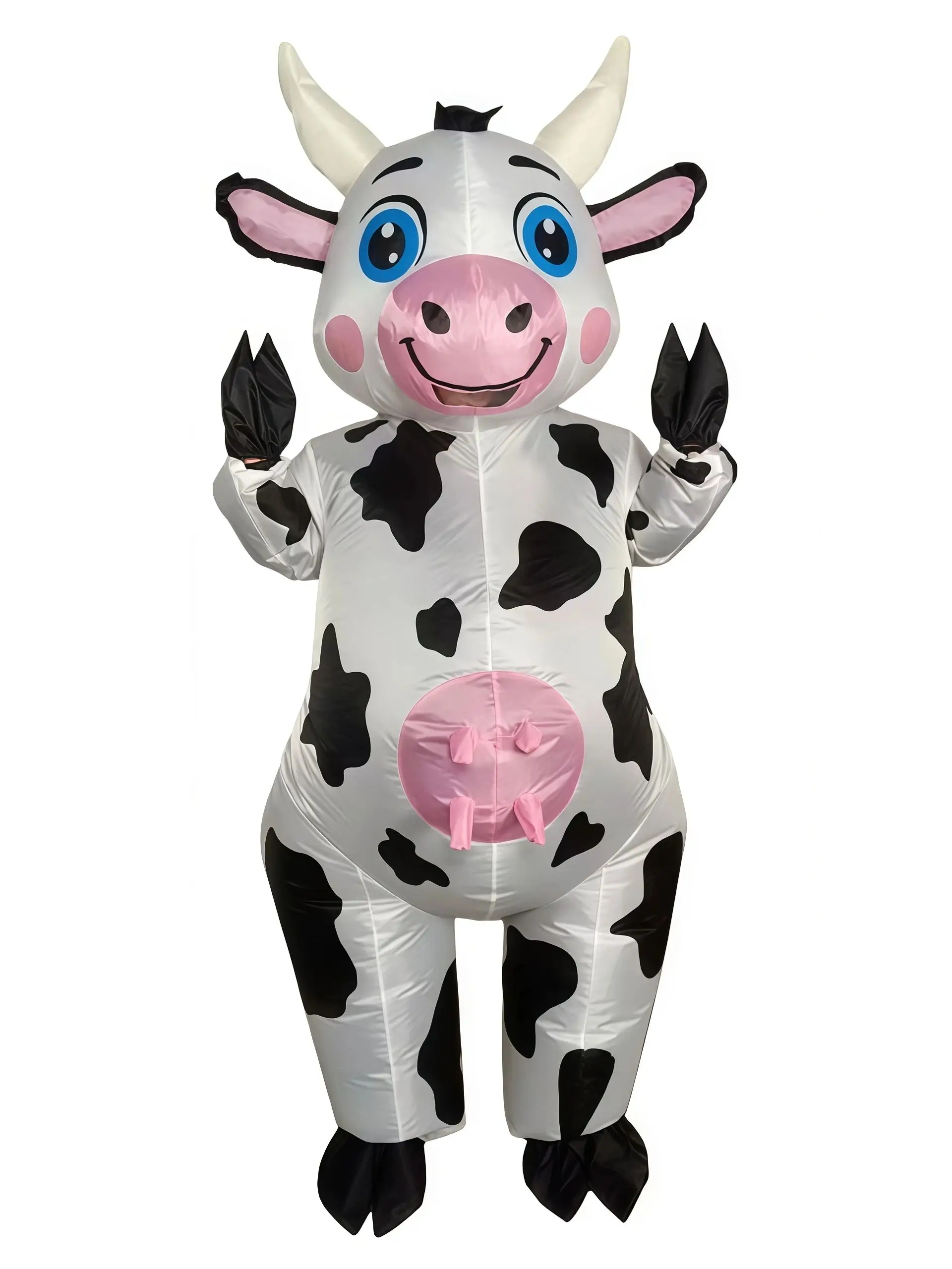 AliExpress NONE Cycling cow inflatable suit standing round eyed Popo cow shaped adult unisex party and party funny performance props