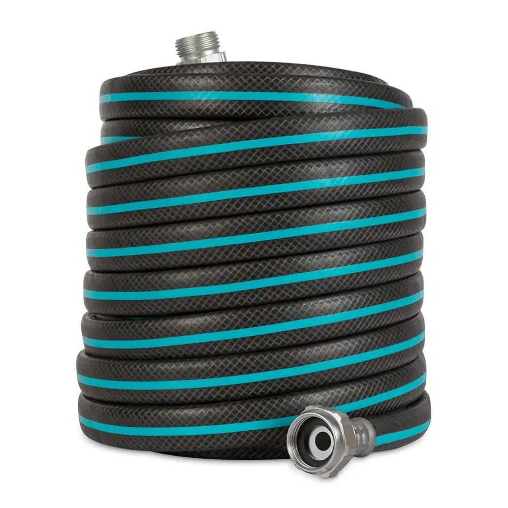 

AquaArmor Lightweight Hose 1/2" x 100', 869001-1001, Black/Aqua garden hose nozzle water hose